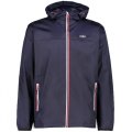 Giacca Pioggia CMP MAN FIX HOOD RAIN JACKET 3X57627 M982 NAVY