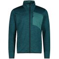 Pile CMP MAN JACKET MELANGE GRID TECH STRETCH 35G6777 E983 ALPINE