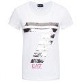 EA7 EMPORIO ARMANI T-SHIRT 3HTT41 TJ12Z 1100 - Maglietta Donna con Paillettes