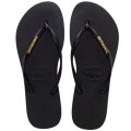 CIABATTE INFRADITO HAVAIANAS SLIM LOGO METALLIC 4119875 1924 BLACK