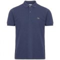 Maglia POLO LACOSTE CLASSIC FIT MELANGE L1264 9N0 BLEU CHINE'