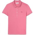 LACOSTE POLO DONNA STRETCH SLIM FIT PF5462 2R3 ROSE