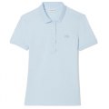 LACOSTE POLO DONNA STRETCH SLIM FIT PF5462 T01 BLEU CLAIR