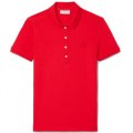 LACOSTE POLO DONNA STRETCH SLIM FIT PF5462 ZBG ROUGE