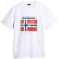 NAPAPIJRI S-GUIRO NA4H22002 BRIGHT WHITE - Maglietta T-shirt