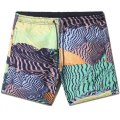 Pantaloncini da bagno NAPAPIJRI V-VAIL 4G5BF9C GREEN AOP costume uomo boxer