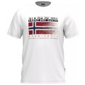 NAPAPIJRI S-KREIS NA4HQR002 BRIGHT WHITE - Maglietta T-shirt